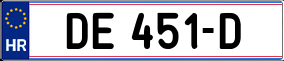 Trailer License Plate